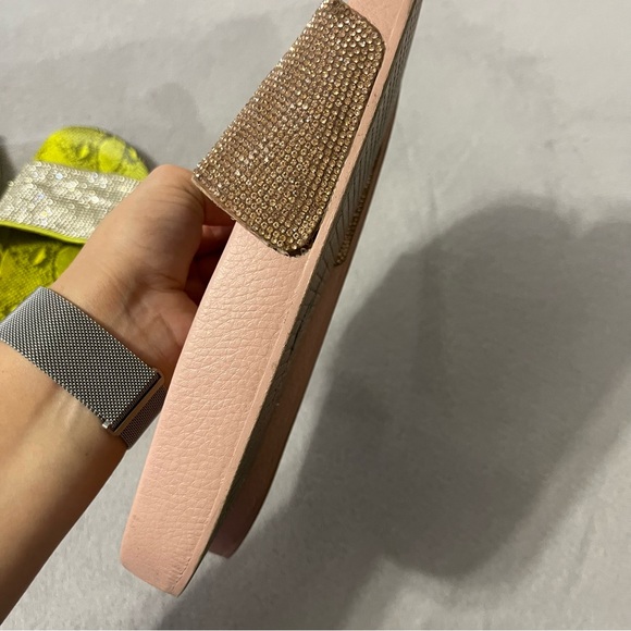 2 Pairs Of Rhinestone Slippers - Picture 2 of 8